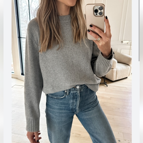 Jenni Kayne Sweaters - Jenni Kayne Everyday Sweater M Medium Grey Gray